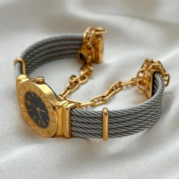 AUTHENTIC VINTAGE PHILIPPE CHARRIOL TWO-TONED WATCH - Picture 6 of 10